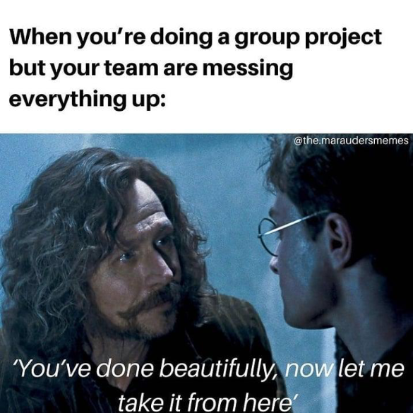 Everyone hates group projects for this exact reason.