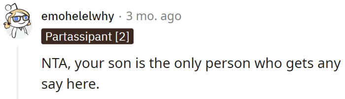 A Redditor agreed with the OP