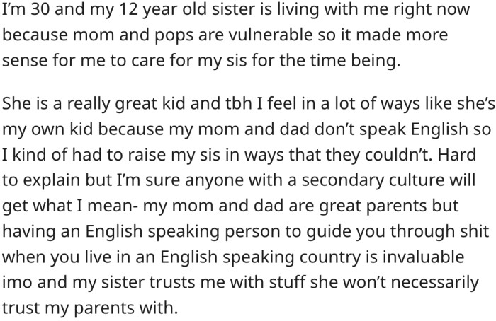 1. Here's OP's story