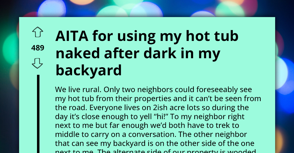 Conservative Neighbor Confronts New Homeowner About Her Late-Night Nude Swims, Threatens To Involve Cops