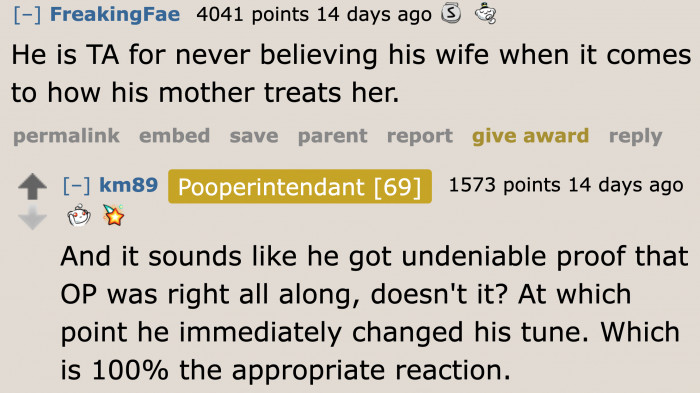 Then there are users who believe that the husband is wrong as well.