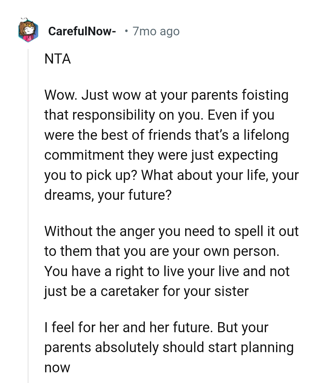 What about the OP's life?