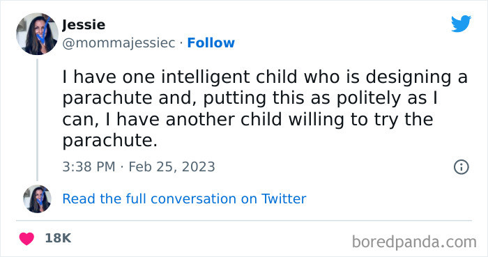 A pattern you'll witness between an older and younger brother.