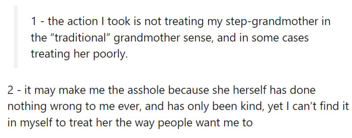 OP has offered the following explanation for why they think they might be the a-hole: