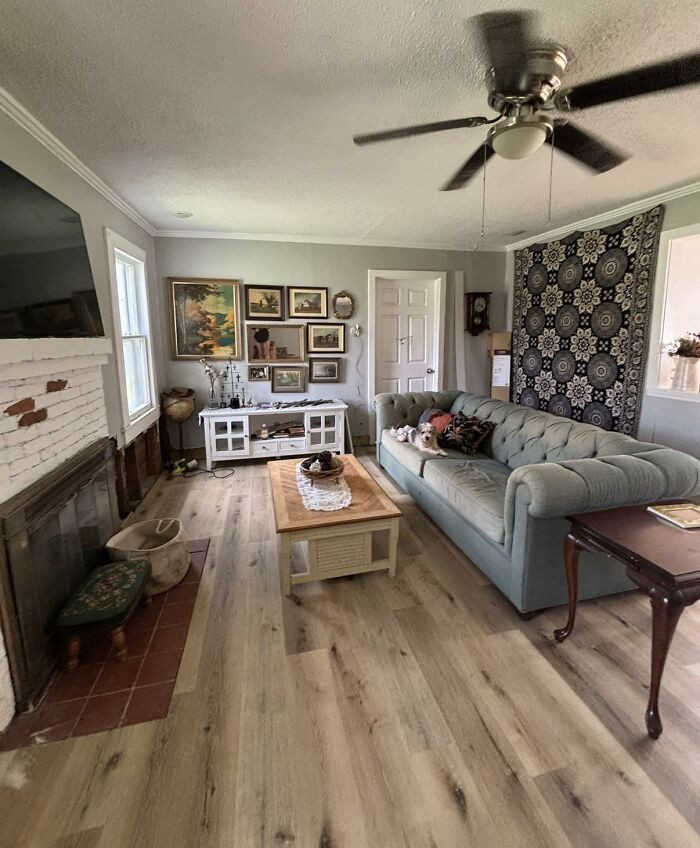 Small bathroom with plain walls, online design help request for decor ideas.