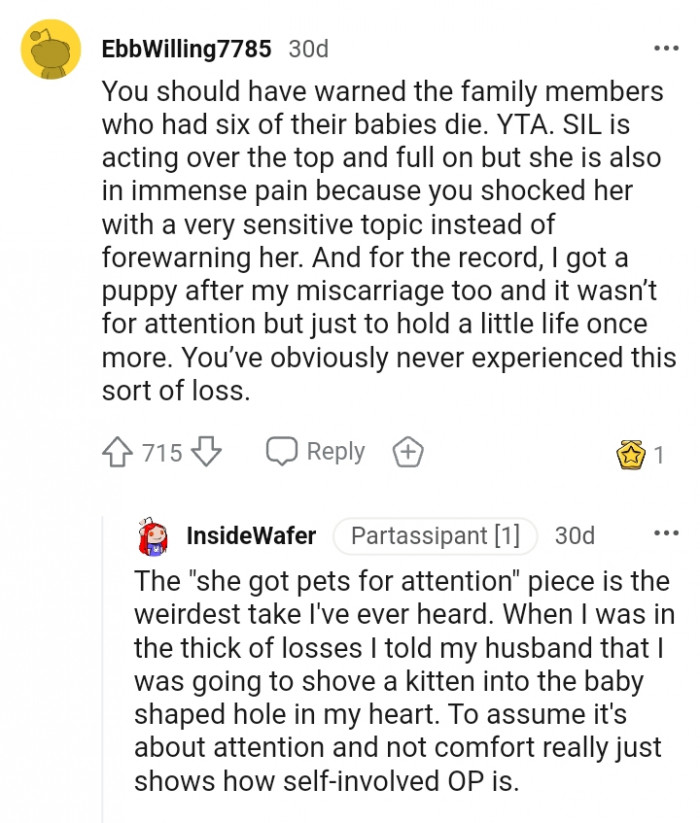 You've never experienced this sort of loss before