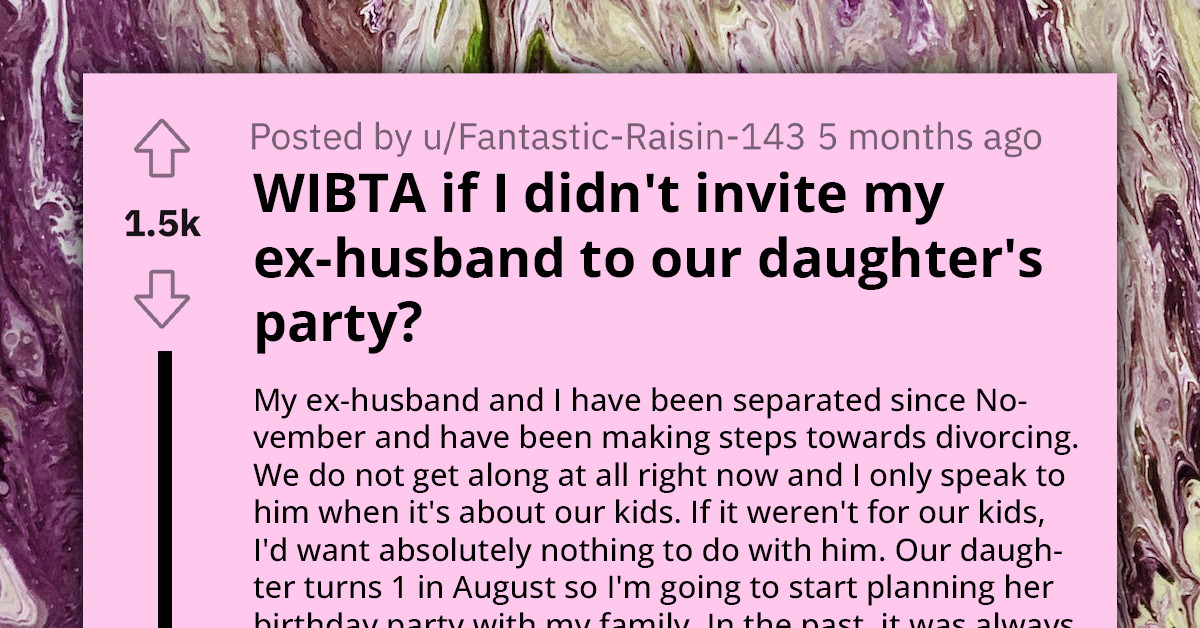 Divorced Mother Contemplates Excluding Uncooperative Ex-Husband From Child's Birthday Party Preparations