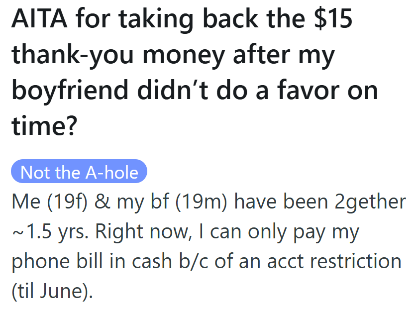 OP Thought Asking Her Boyfriend to Help with One Quick Errand Would Ease Her Stress. Instead, It Started a Fight Over Respect and Effort.