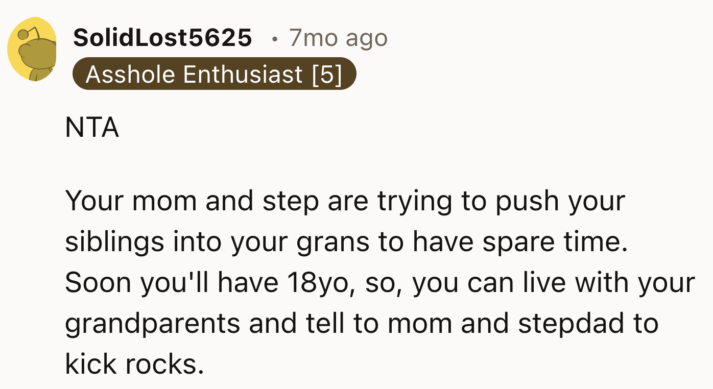 OP's Mom and Her Husband Are Failing Him