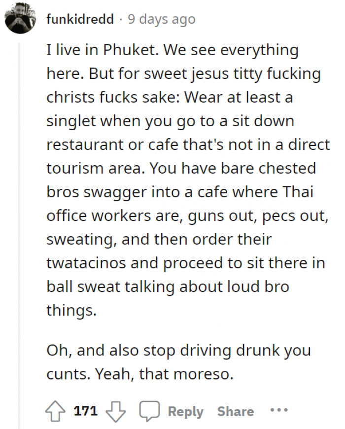 3. Going bare underneath isn't always welcome in some countries.