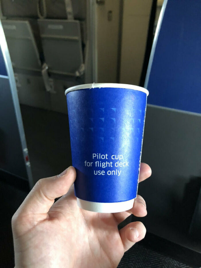 "Apparently Pilots Get Special Cups"