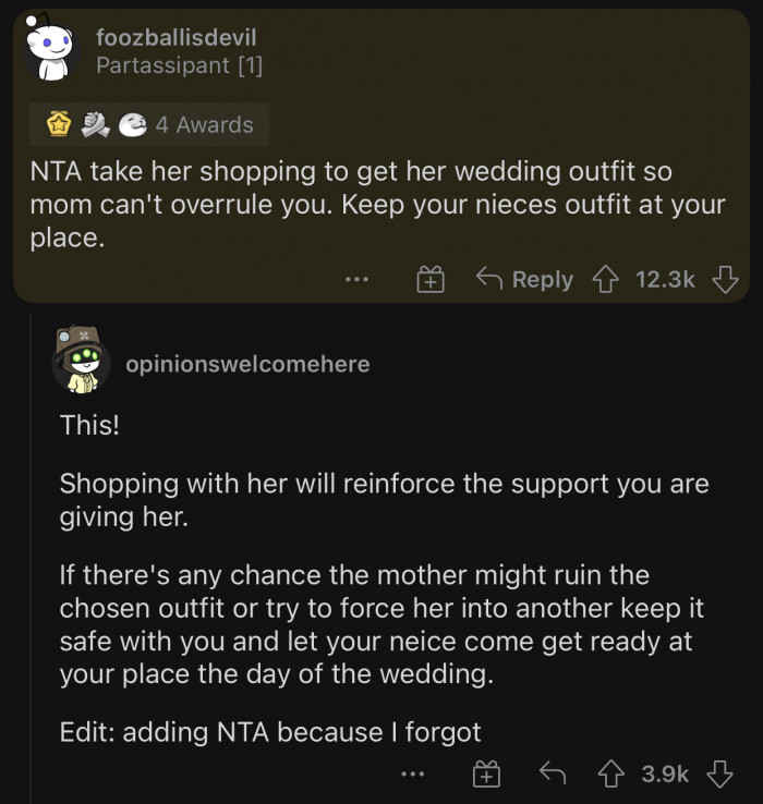 The mom will try to sabotage the whole thing.