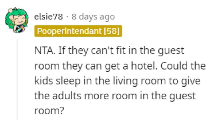 Just go to a hotel