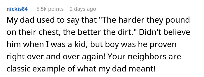 People then shared their own neighbor experiences with her.