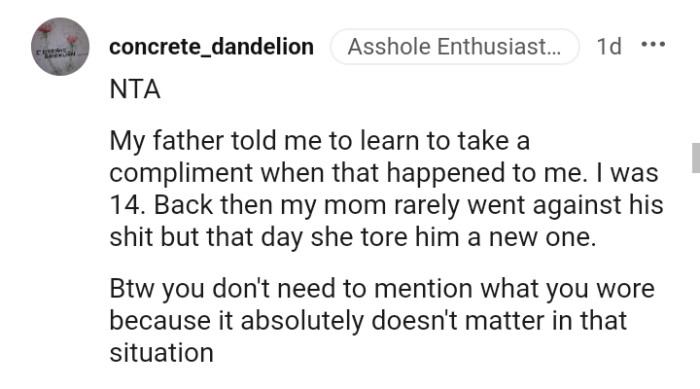 What You Wore Absolutely Doesn't Matter