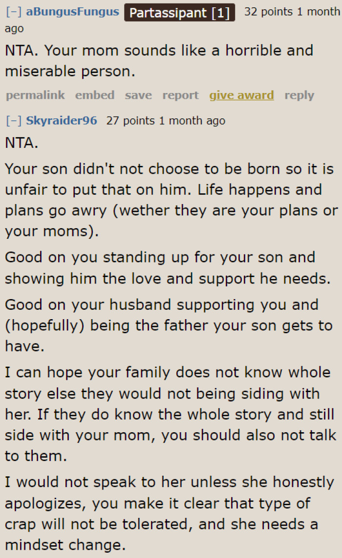 This grandma is being unfair to her grandson. It was never his fault.