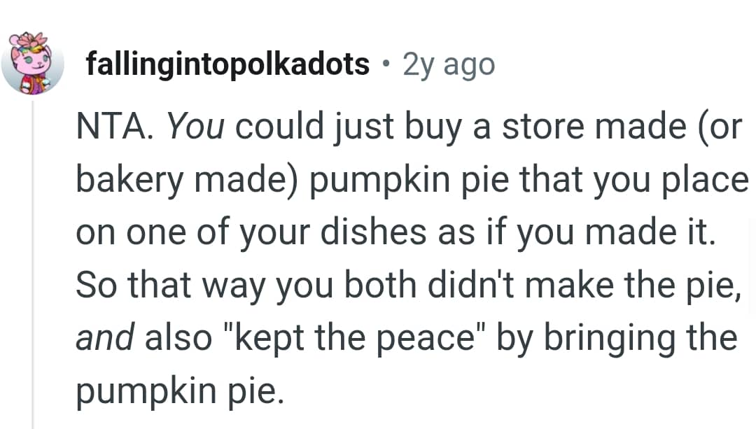 Buying a store made and placing it on a plate