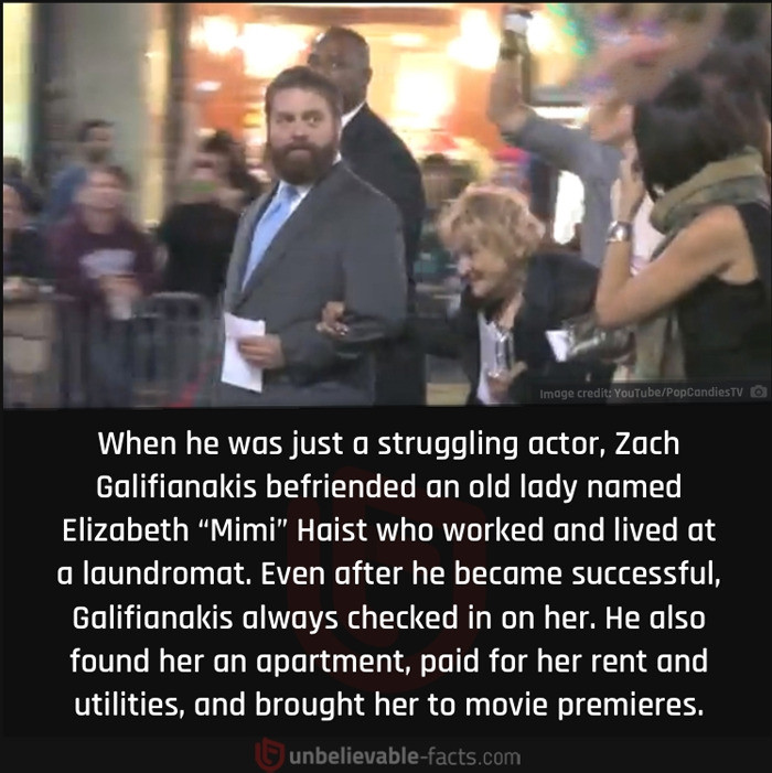 22. A Fact About Zach Galifianakis