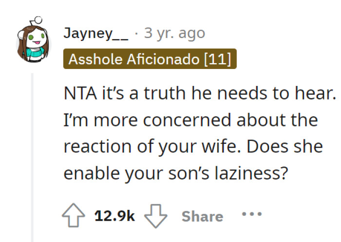 Mama’s boy will always be mama’s boy, no matter what age. Sadly.