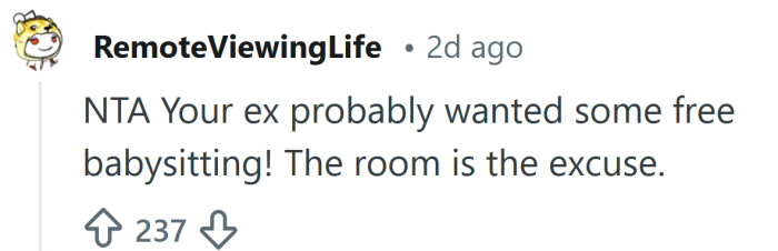 The room is just an excuse.