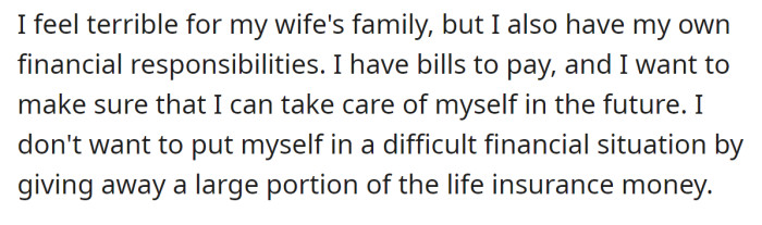 The OP explained his feelings: