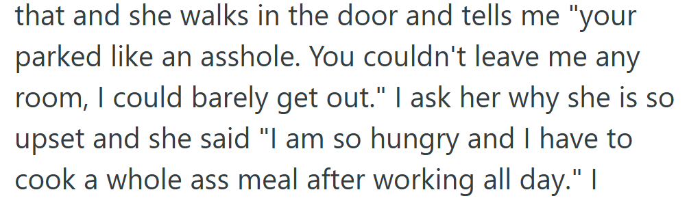 The hunger hit before she even made it out of the car — and so did the frustration.