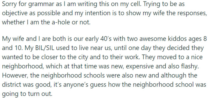 OP is in his early 40s and shares a fulfilling life with his loving spouse and two adorable children.