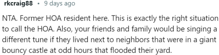 Friends and family would understand if they experienced the same disturbance