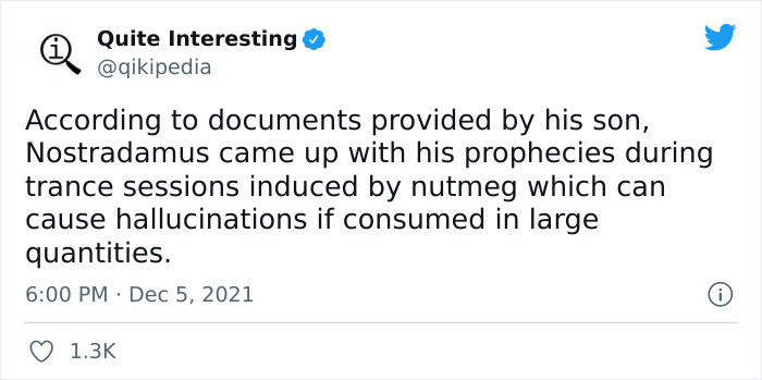 26. Nutmeg, when consumed in large quantities, causes hallucinations
