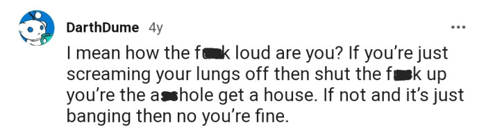 This Redditor's verdict depends on how loud the couple really is
