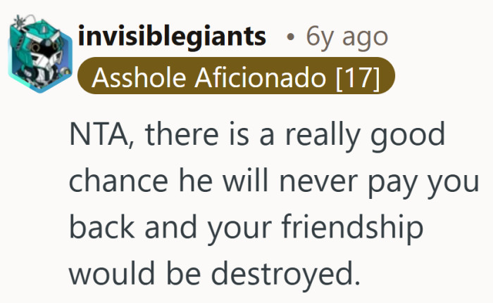 The risk is not just losing money, but losing the relationship along with it.