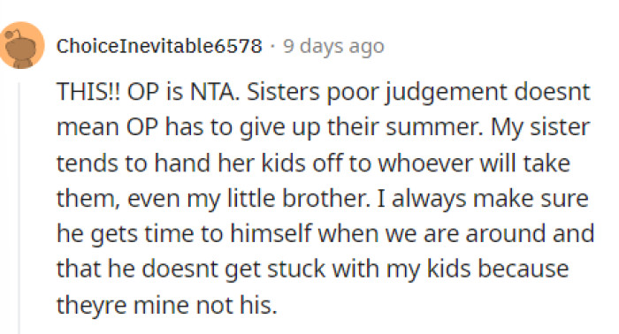 OP is NTA, and it's up to the sister to figure out why her sister wouldn't want to help her out, but it does seem like OP's sister needs to get it together.
