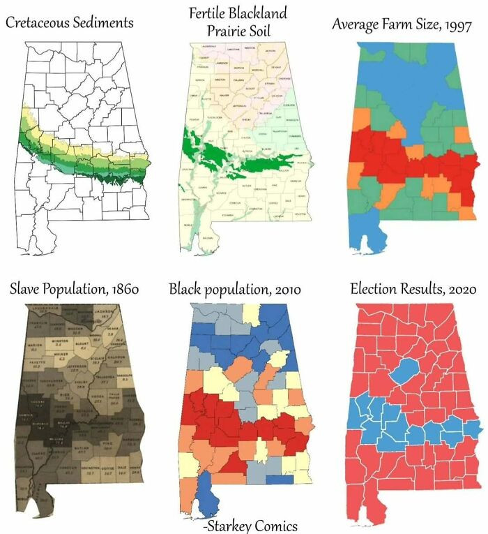 How A Coastline 100 Million Years Ago Influences Modern Election Results In Alabama