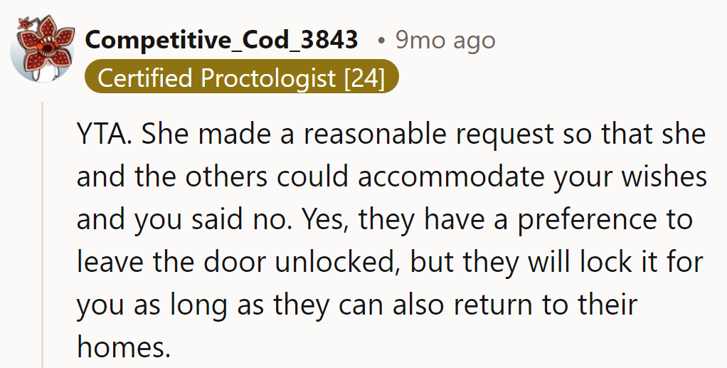 Ah, the door dilemma: to lock or not to lock, that is the question.