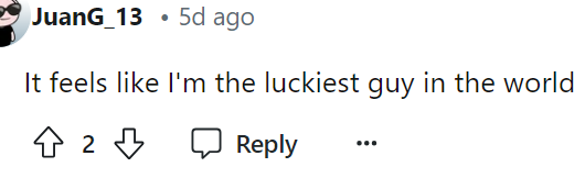 Now this was definitely the right response to this question.