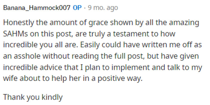 OP was more than happy to receive all the advice and insights he needed without being labeled as an AH.