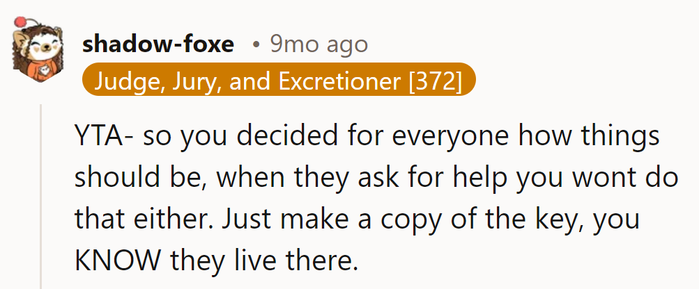 Seems like they're playing the gatekeeper of goodwill, but forgot the key to cooperation.