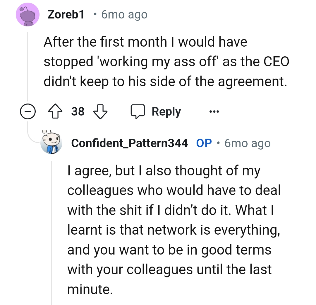 And the comments from other Redditors roll in...