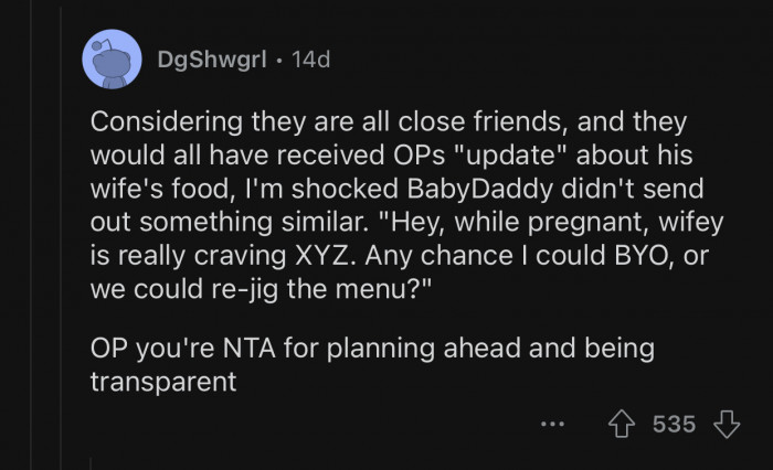 OP planned ahead and reaped the rewards of his planning.