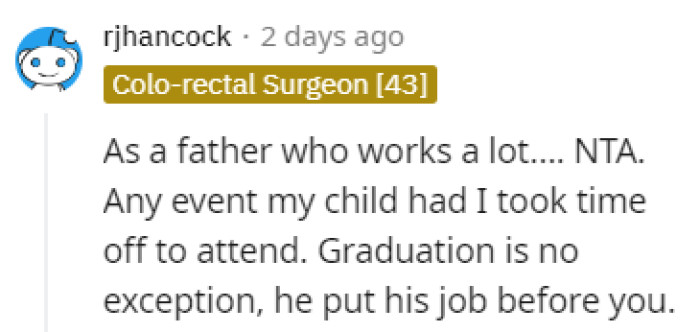 His job before his daughter