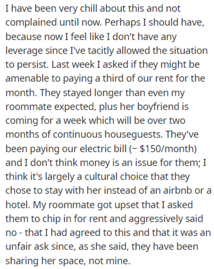 OP hasn't complained about this until now