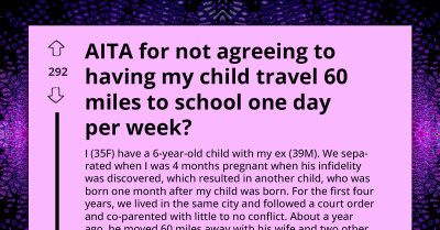 Concerned Mom Refuses Long Commute For Son's School, Ex Demands She Does The Pickup