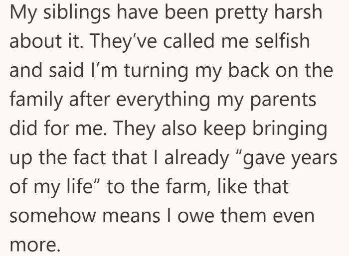 What he once gave freely is being treated like a debt he still has to pay. The pressure is no longer subtle.