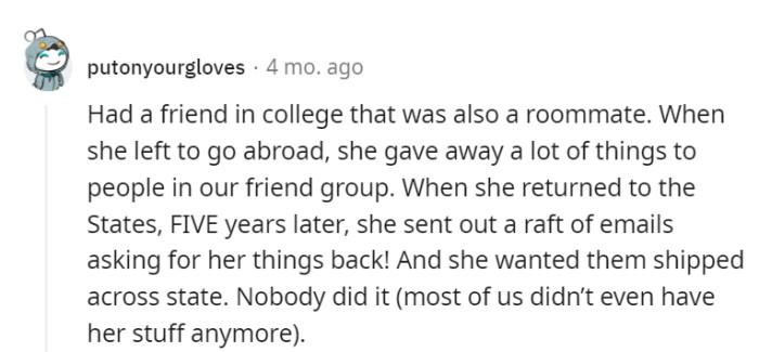 Nope, most of it had already found new homes!