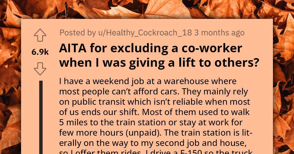Redditor Leaves Coworker to Walk Alone About 5 Miles to the Train Station in the Middle of the Night, Gets Harshly Criticized by Redditors