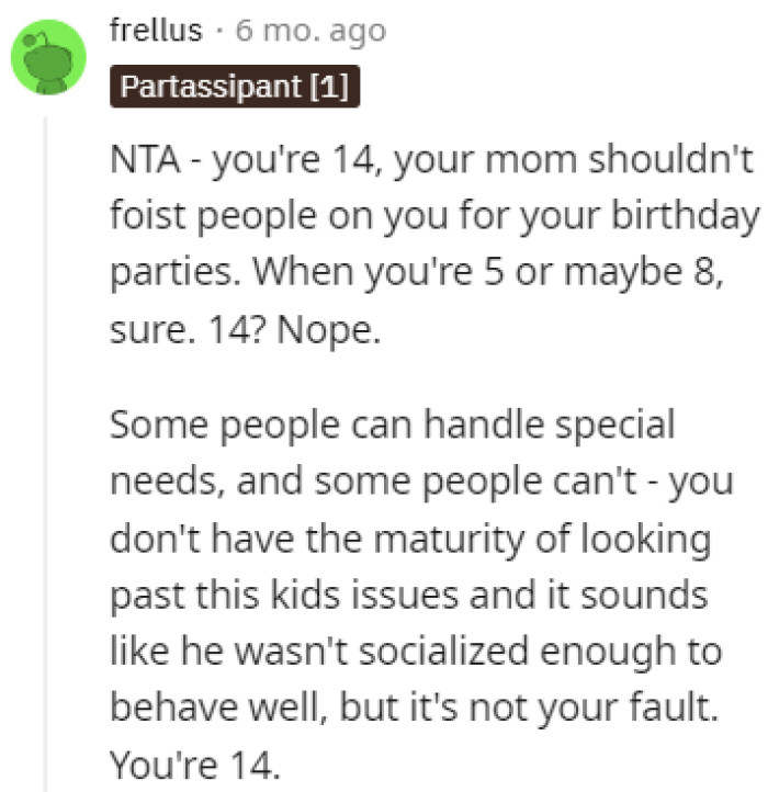 Not everyone can handle people with special needs