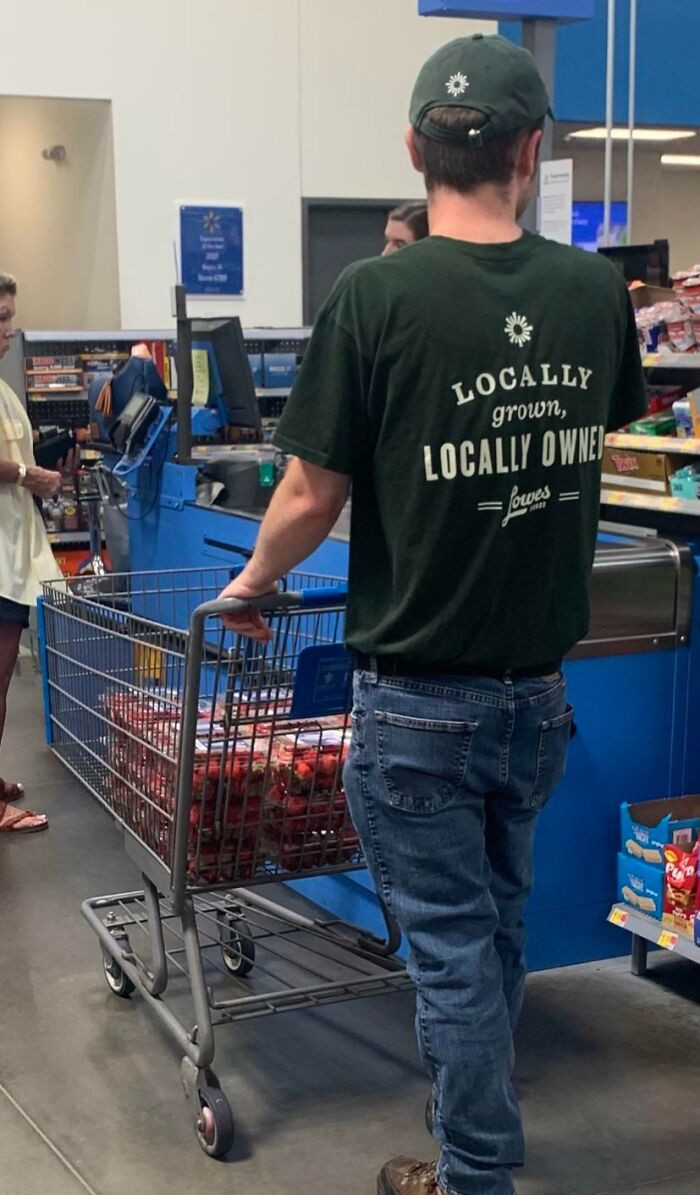 "Suspicious: Employee From Grocery Store Across The Street Buying Tons Of Strawberries From Walmart"
