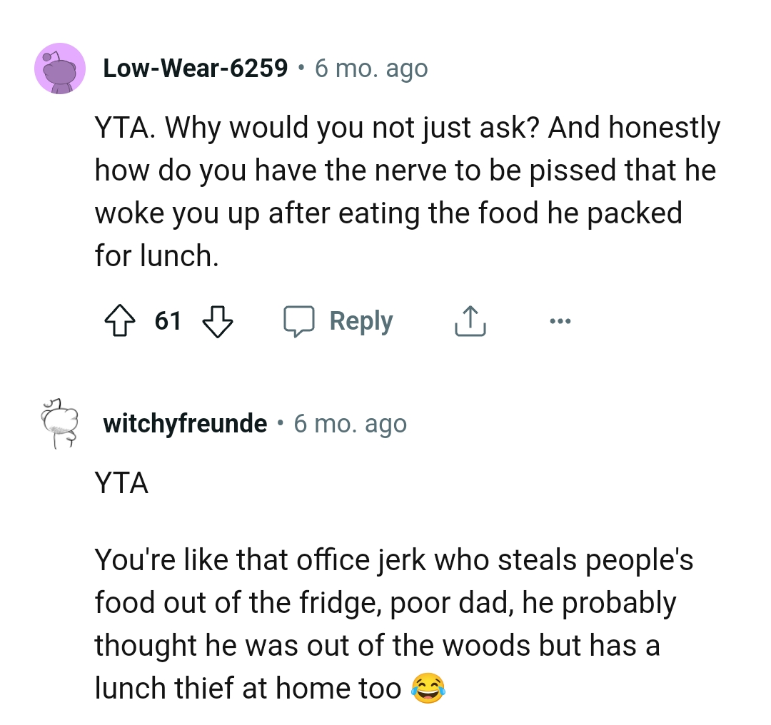 OP has the nerve to be angry