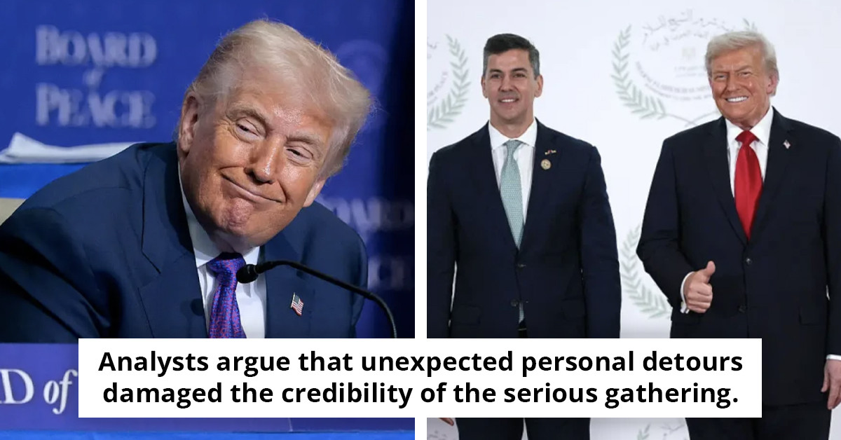 Trump Shares Unusual Comment on His Personal Preferences During Peace Board Address