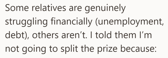 The situation got heavier once real financial need entered the conversation.